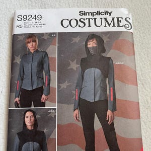 Simplicity pattern S9249, Womens costume pattern, science fiction ninja jumpsuit