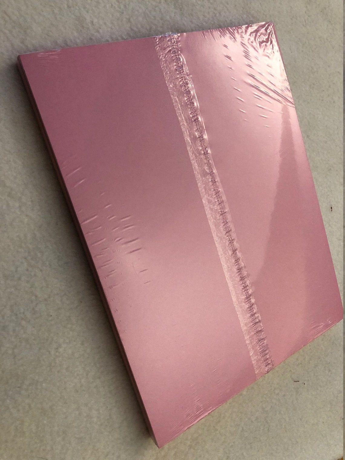 Heavy Pink Cardstock Set of 50 Pages Pink Variations Color Cardstock Etsy