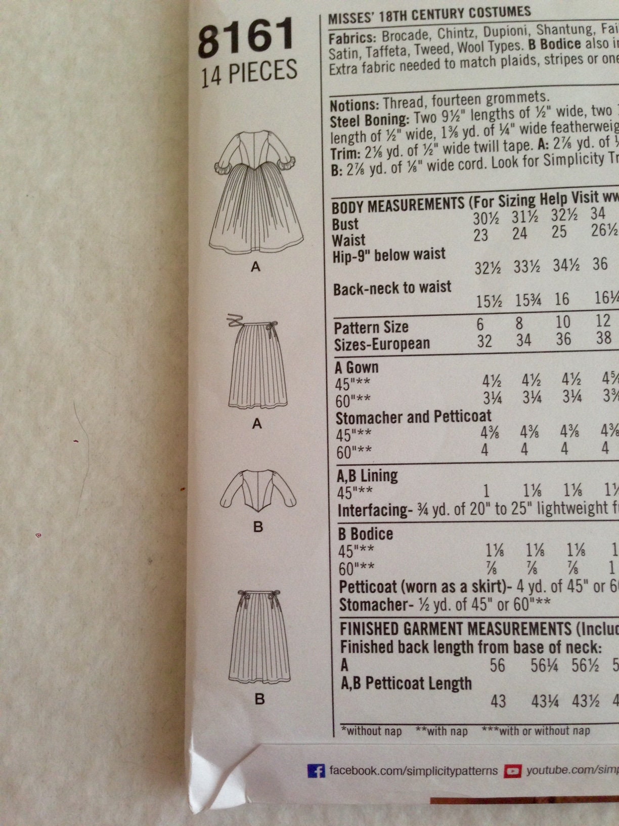 Simplicity Pattern 8161, Womans Highland Costume, American Duchess ...