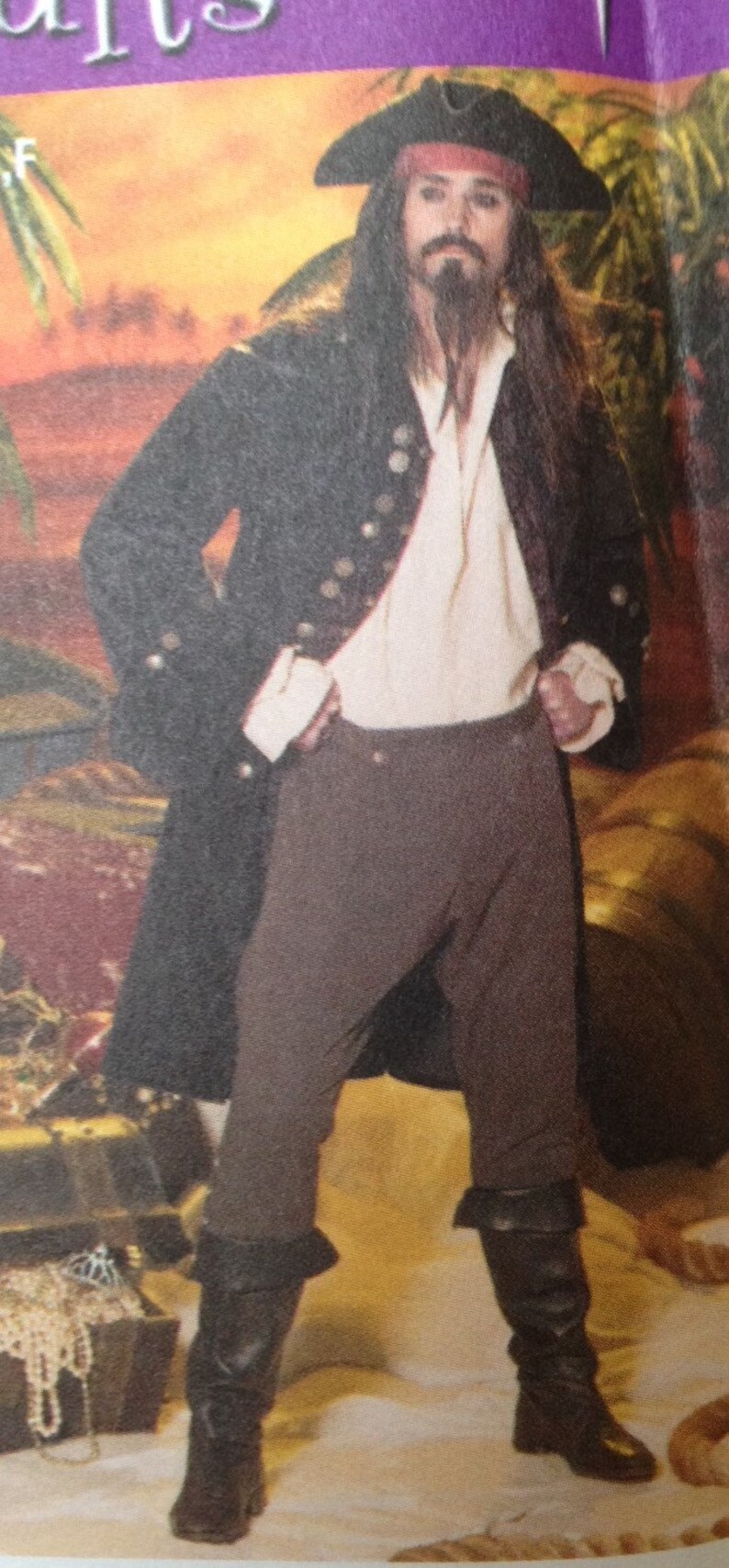 Simplicity Pattern 4923 Men's pirate costume Captains Etsy