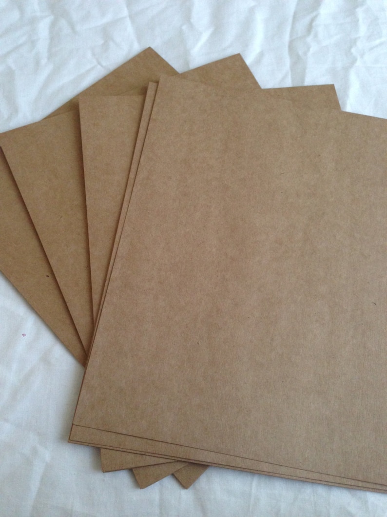 Kraft Cardstock 110 Pound Set of 50 Pages EXTRA Heavy Kraft Cardstock
