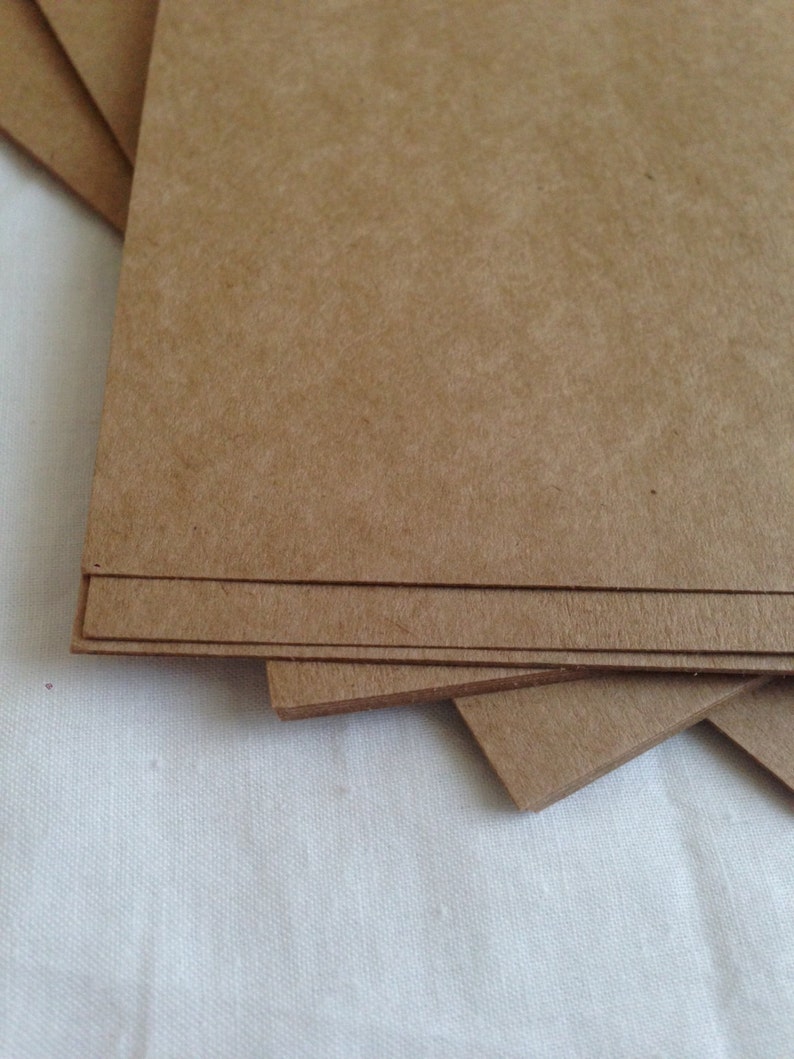 EXTRA heavy kraft cardstock 110 pound kraft cardstock Set of 25 pages kraft paper rustic