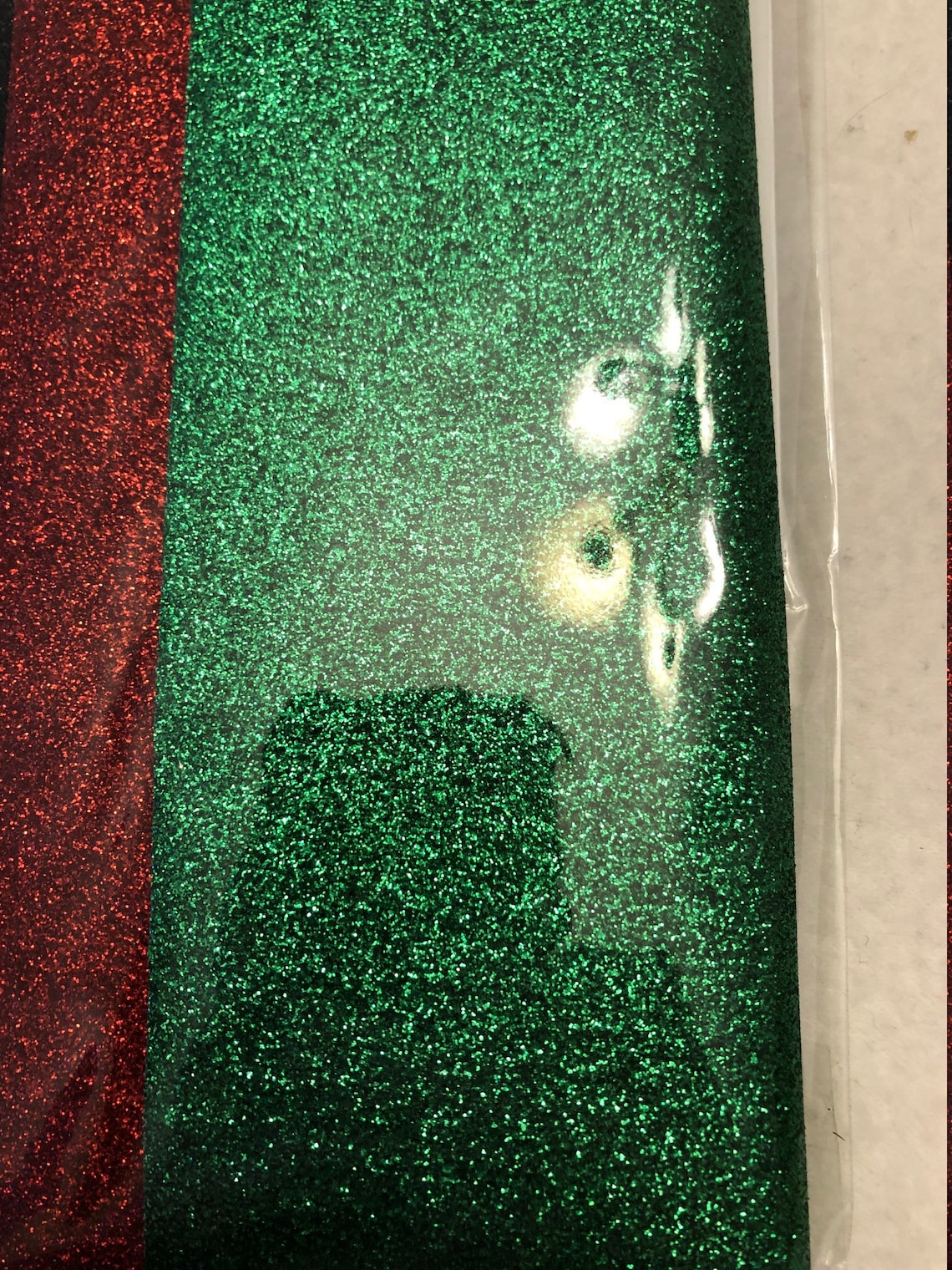 Iron-on Glitter Sheets Three Piece Iron on Glitter Patch Red - Etsy