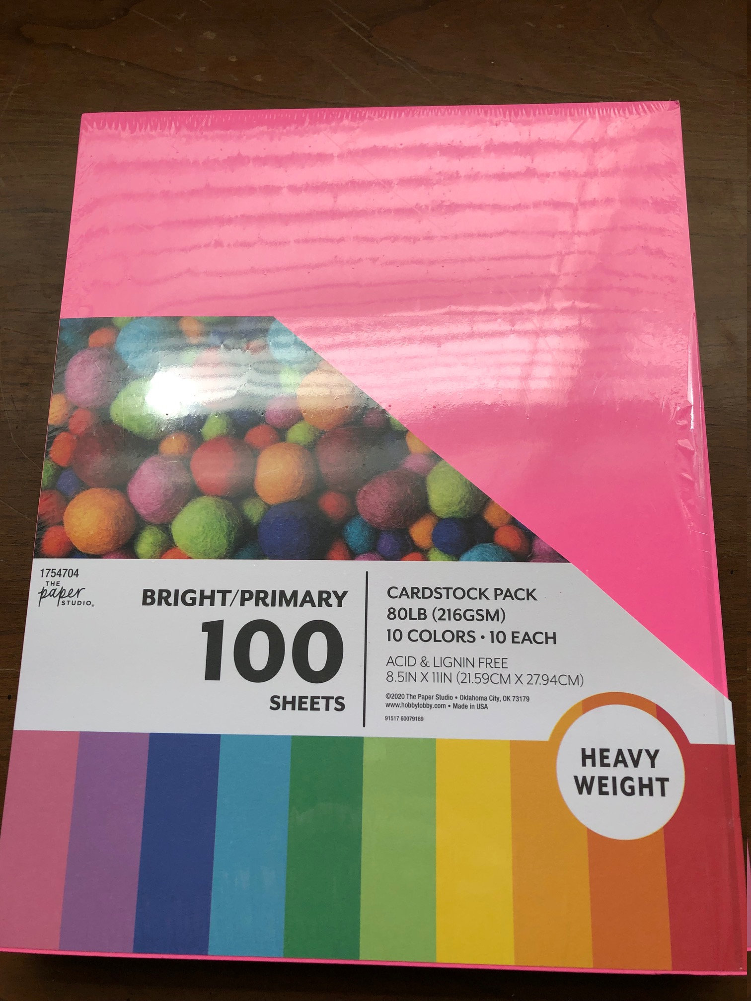 Color Card Stock Paper, 8.5 x 11/50 Sheets Per Pack - Red Color 216gsm