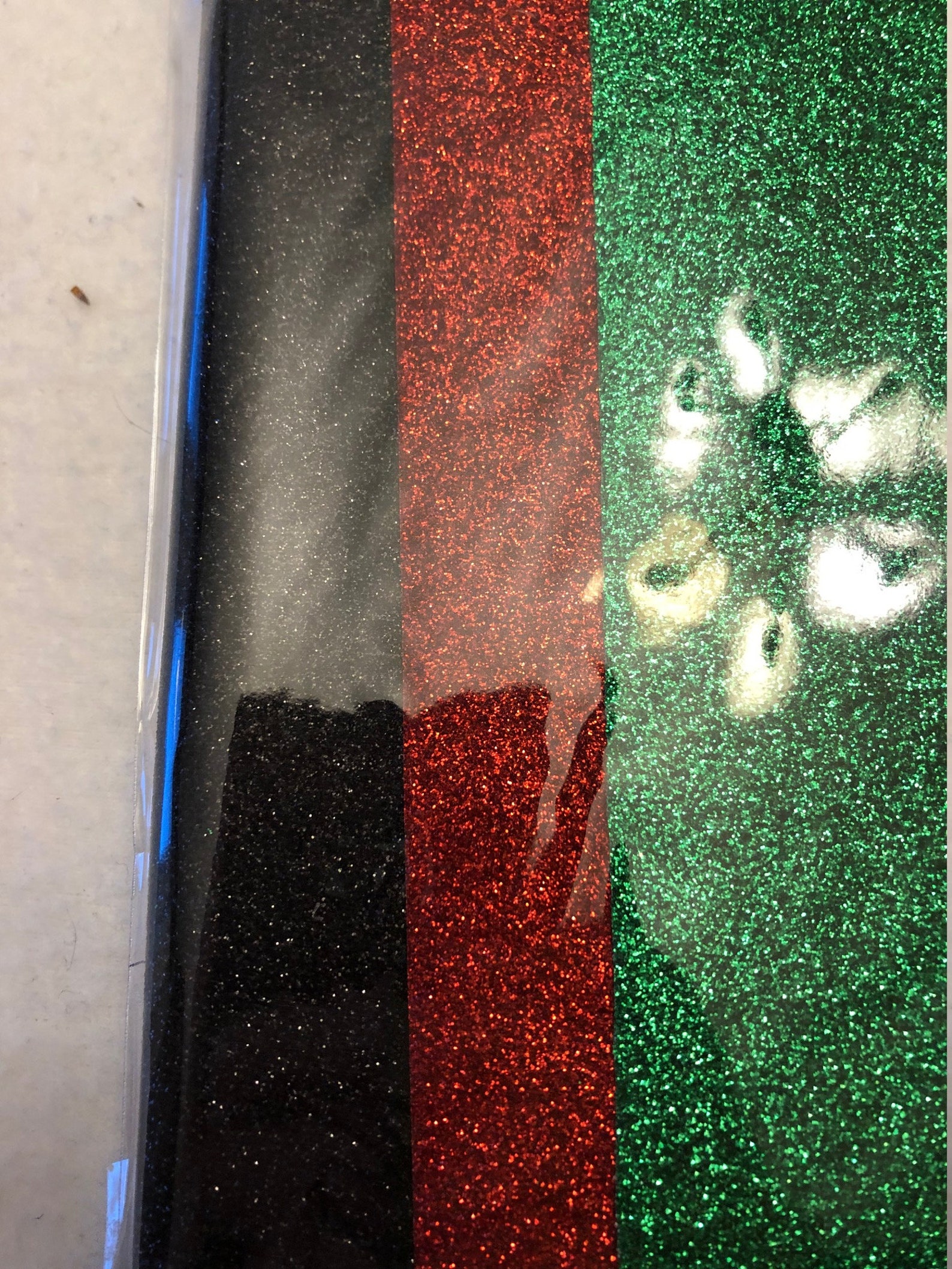 Iron-on Glitter Sheets Three Piece Iron on Glitter Patch Red - Etsy