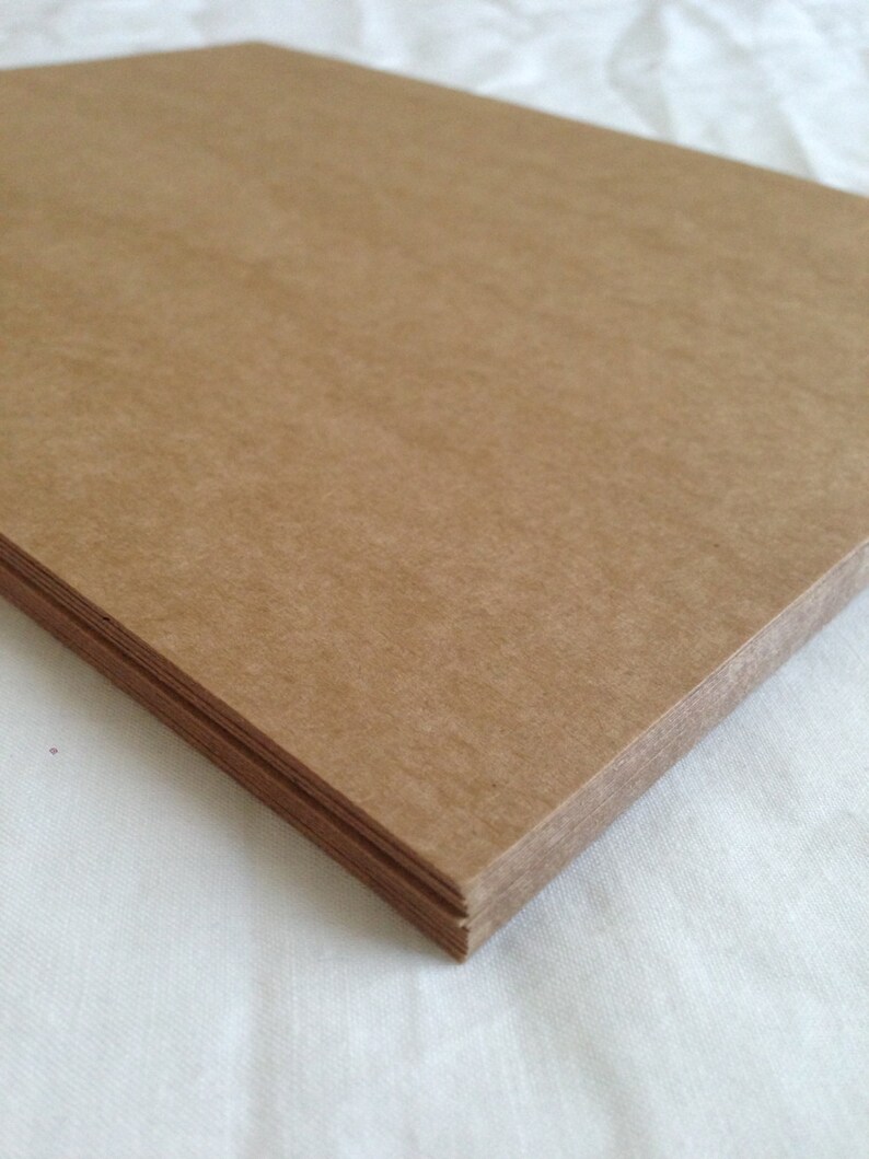 Kraft Cardstock 110 Pound Set of 50 Pages EXTRA Heavy Kraft Cardstock