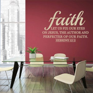 Faith, CODE 073, Christian wall decals.