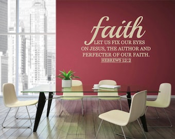 Faith, CODE 073, Christian wall decals.