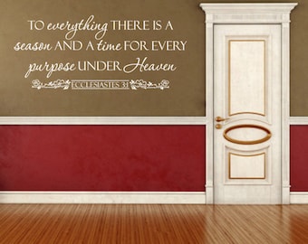 To Everything There Is Season, CODE 151, Christian wall decals.