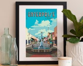 Enterprise Print, Enterprise Skyline, Enterprise Art, Enterprise Poster, Enterprise Watercolor, Enterprise Art, Enterprise Map, Enterprise