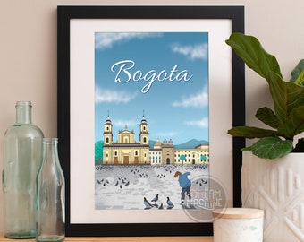 Bogota Colombia Skyline Art Print: Archival Quality Paper