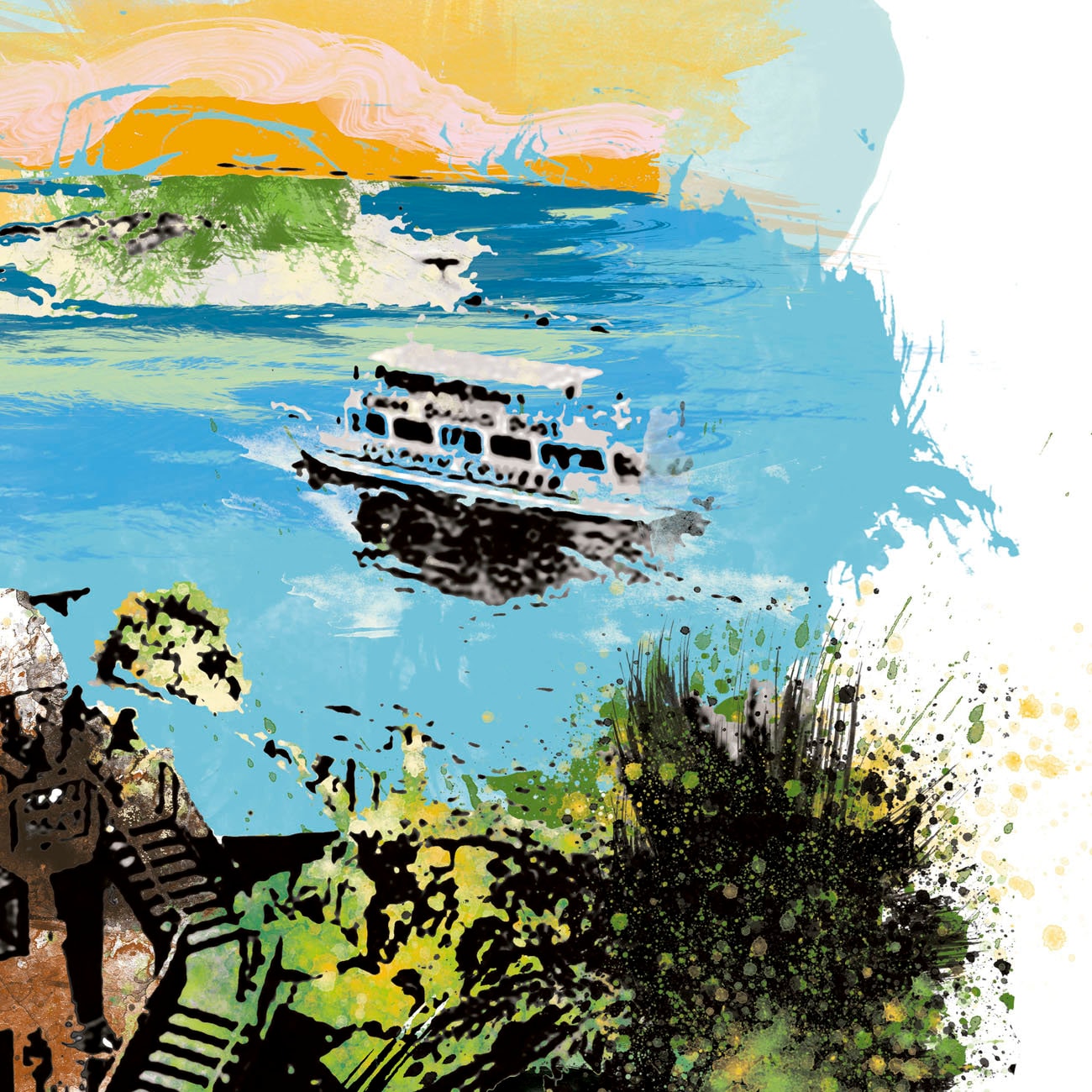 Destin Print, Destin Skyline, Destin Art, Destin Poster, Destin