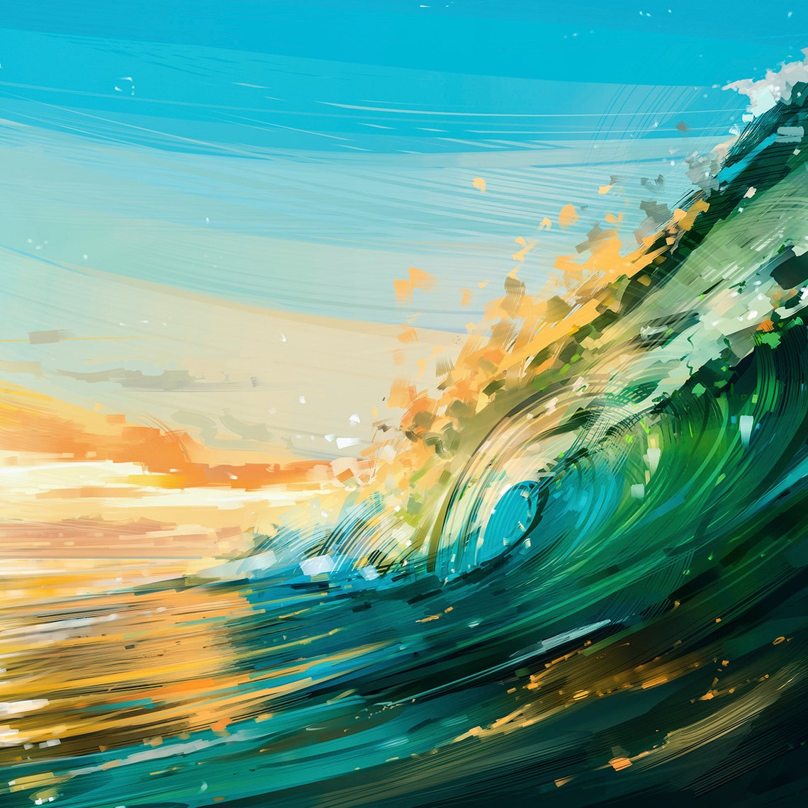 North Shore Ocean Wave Art North Shore Art North Shore Etsy