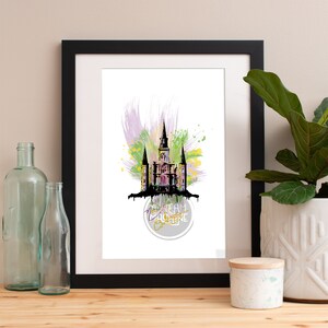 New Orleans Druck, New Orleans Skyline, New Orleans Kunst, New Orleans Poster, New Orleans Aquarell, New Orleans Kunst, New Orleans Karte