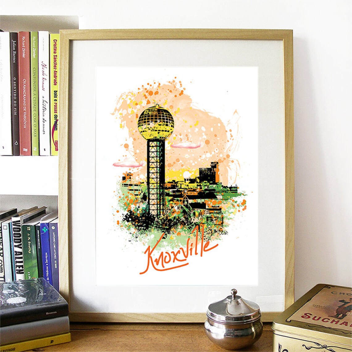 Knoxville Print Knoxville Skyline Knoxville Art Knoxville Etsy