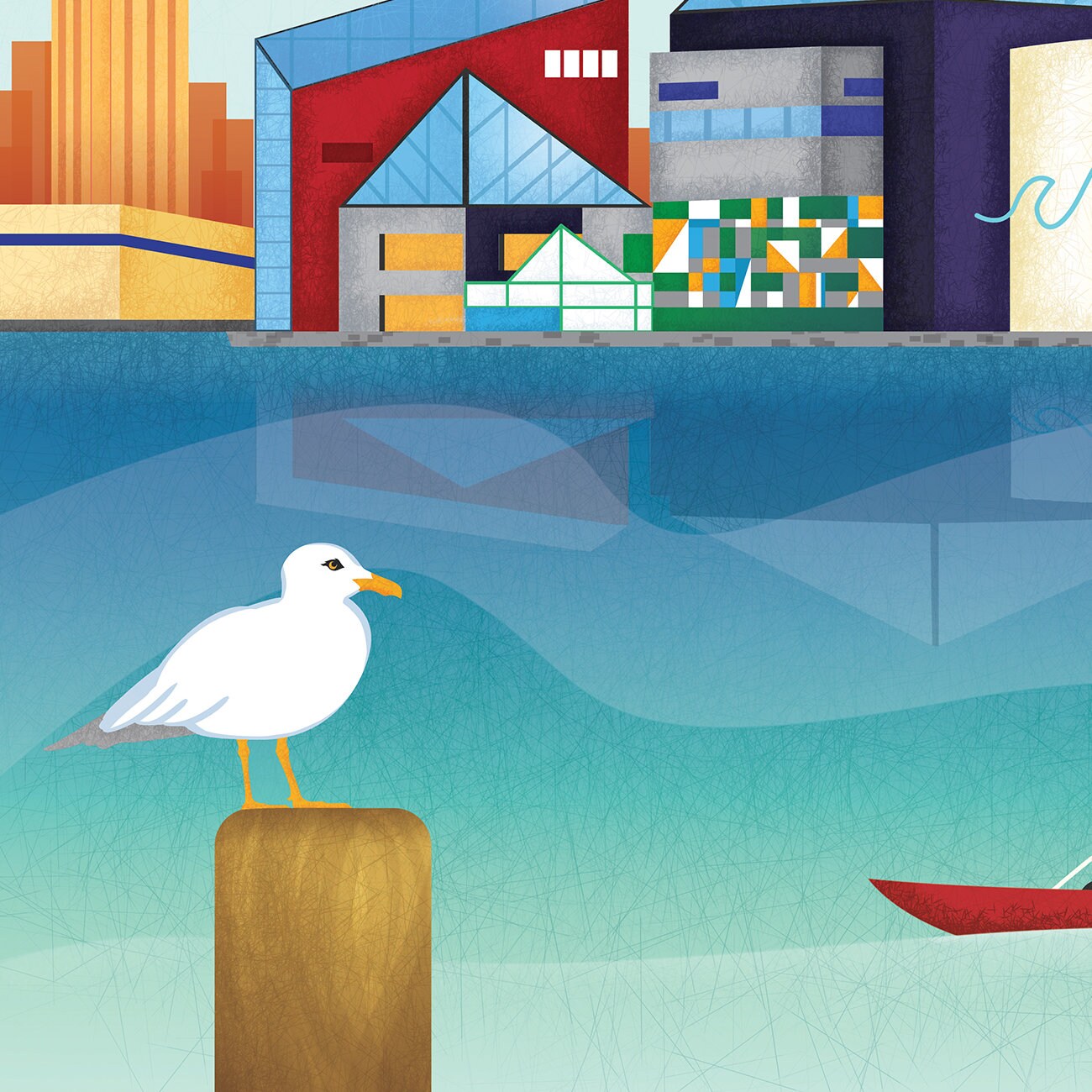 Baltimore Print, Baltimore Skyline, Baltimore Art, Baltimore Poster