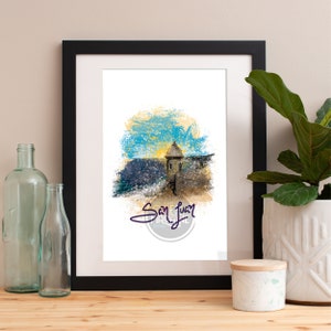San Juan Print, San Juan Skyline, San Juan Art, San Juan Poster, San Juan Watercolor, San Juan Art Print, San Juan Map, San Juan Wall Art