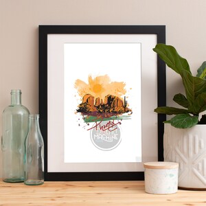 Phoenix Print, Phoenix Skyline, Phoenix Art, Phoenix Poster, Phoenix Aquarelle, Phoenix Art Print, Phoenix Map, Phoenix Wall Art