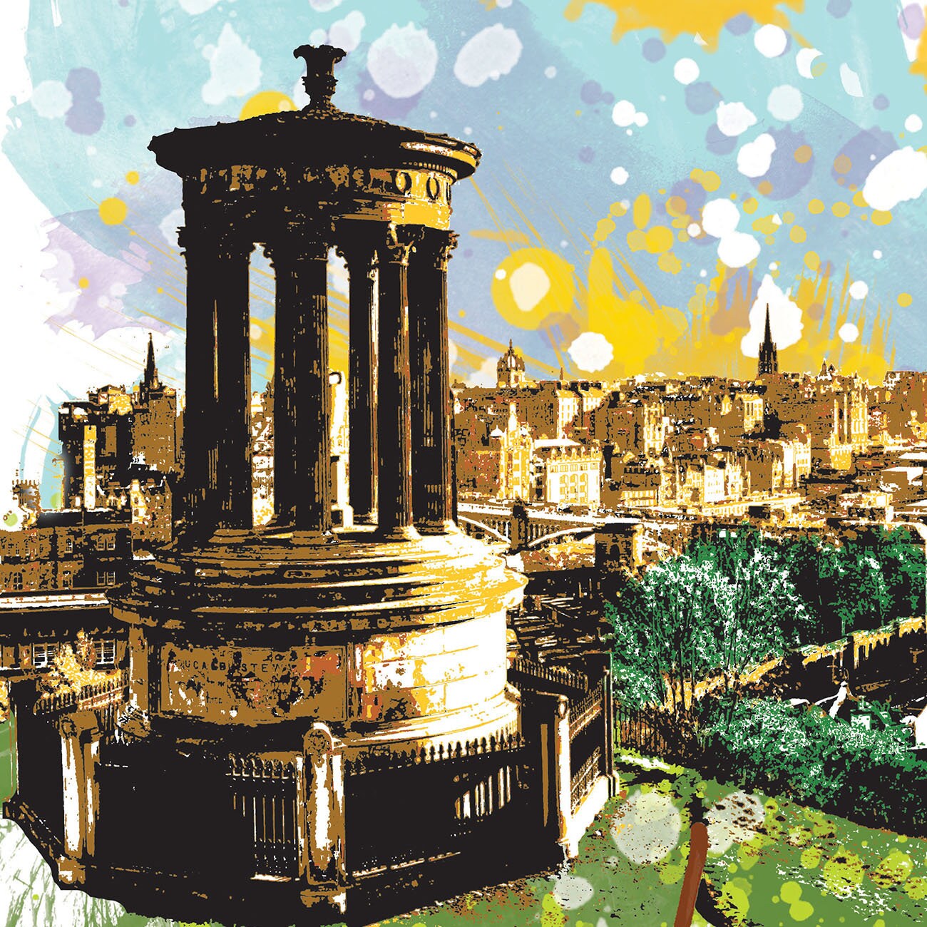 Edinburgh Print, Edinburgh Skyline, Edinburgh Art, Edinburgh Poster