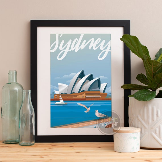 Sydney Print, Sydney Skyline, Sydney Art, Sydney Poster, Sydney Watercolor, Sydney Art Print, Sydney Map, Sydney Wall Art, Australia Art
