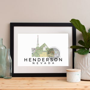 Henderson Kunstdruck, Henderson Skyline, Henderson Art, Henderson Poster, Henderson Aquarell, Henderson Kunstdruck, Henderson Karte, Henderson Art