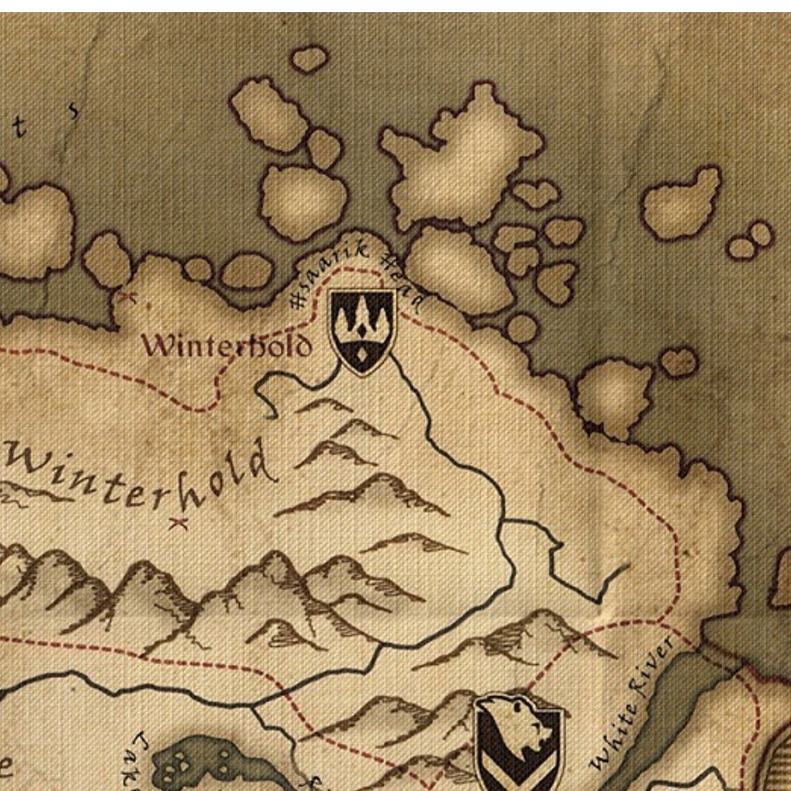 Skyrim Map Skyrim Poster Skyrim Art Skyrim Print Skyrim  Etsy