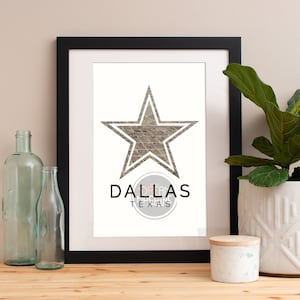 Dallas Print, Dallas Skyline, Dallas Art, Dallas Poster, Dallas Watercolor, Dallas Art Print, Dallas Map, Dallas Wall Art, Texas Art