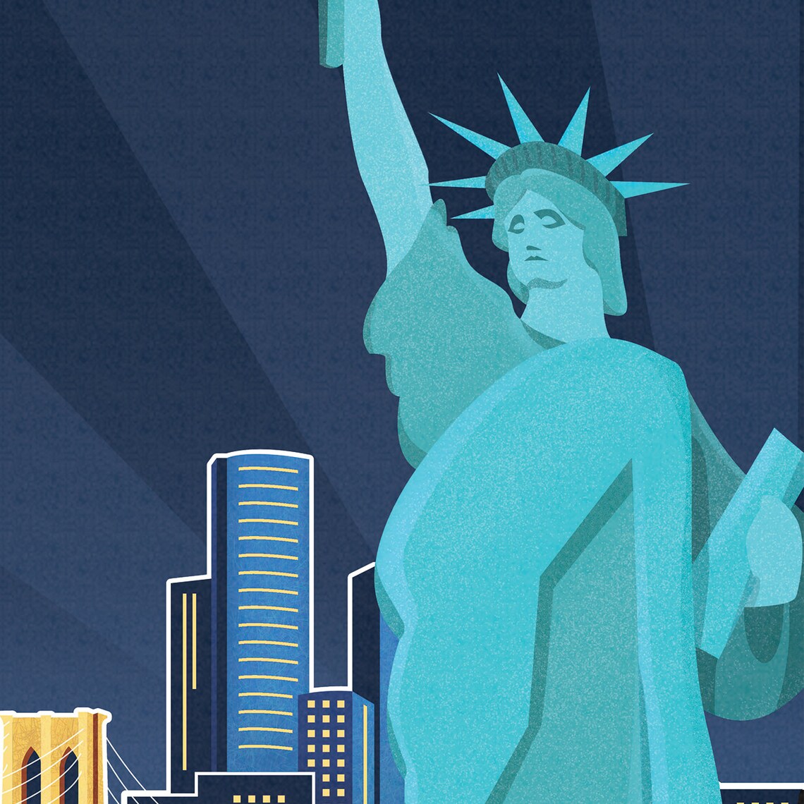 New York City Print New York City Skyline New York City Art Etsy