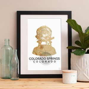 Colorado Springs Print, Colorado Springs Skyline, Colorado Springs Art, Colorado Springs Poster, Colorado Springs Aquarelle, Colorado