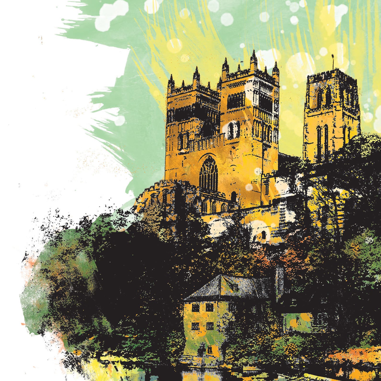 Durham Print Durham Skyline Durham Art Durham Poster Etsy
