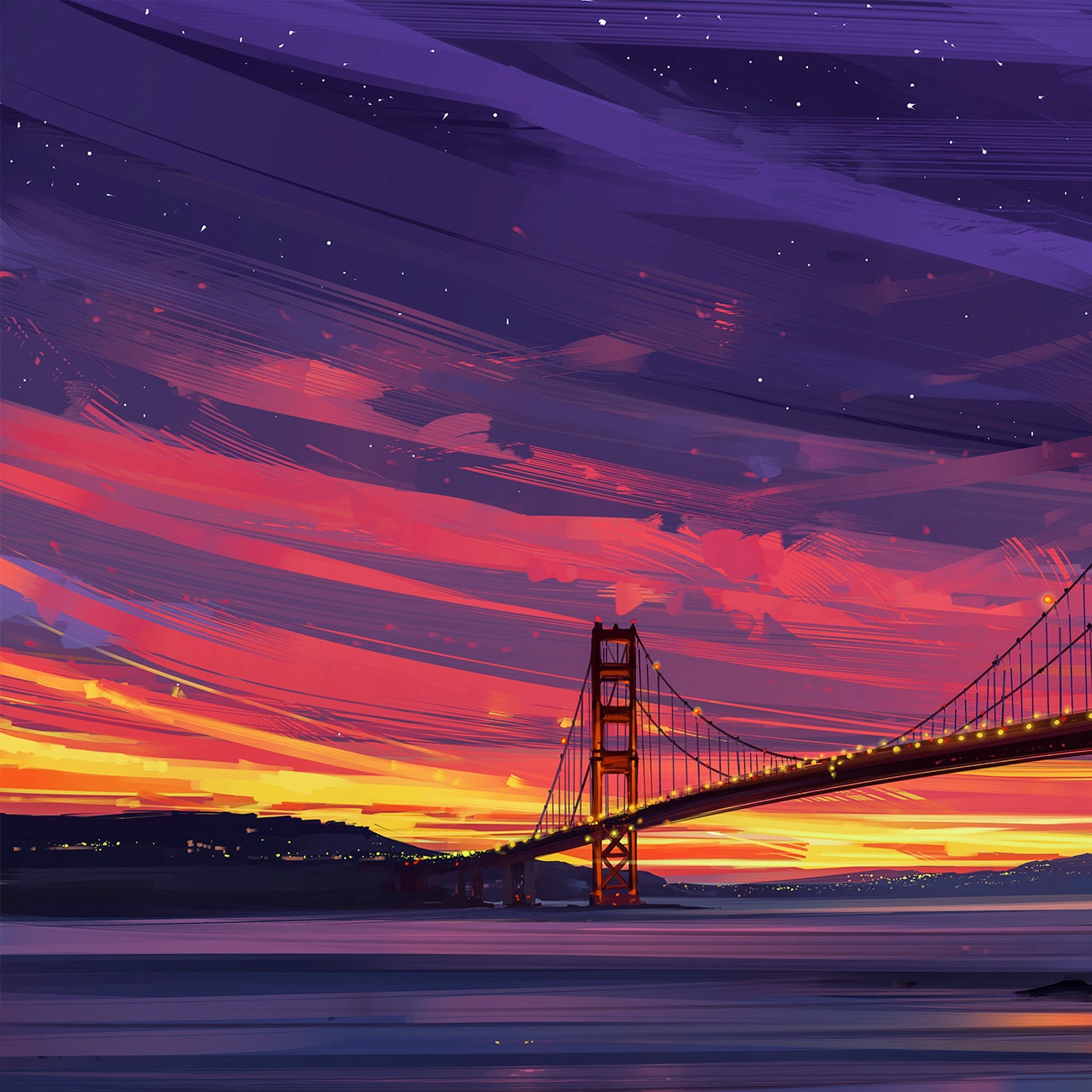 San Francisco Golden Gate Bridge Print, San Francisco Watercolor Skyline, San  Francisco Skyline, San Francisco Art, San Francisco Poster