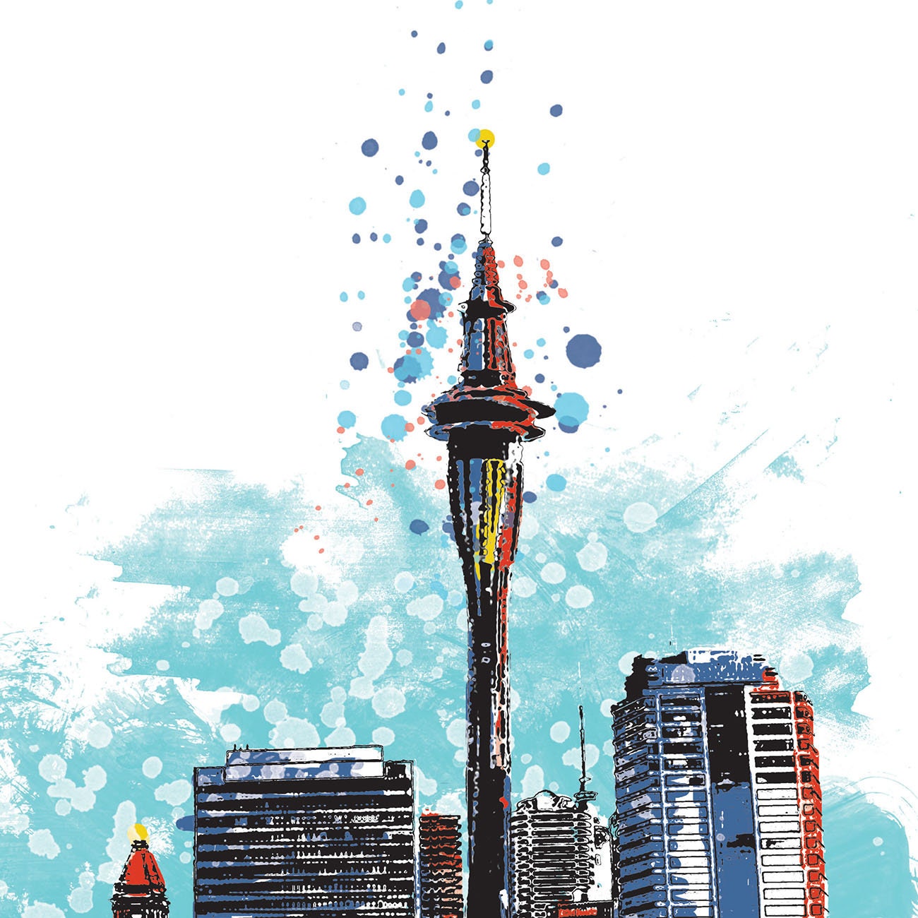 Auckland Print, Auckland Skyline, Auckland Art, Auckland Poster