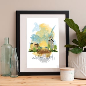 Windmark Port St. Joe Florida, 30A Druck, 30A Kunst, 30A Poster, 30A Karte, 30A Wandkunst, Seaside Florida, Windmark