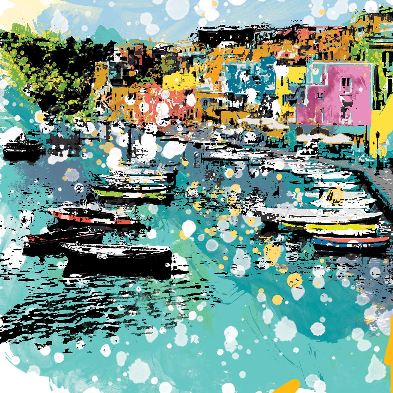 Naples Print, Naples Skyline, Naples Art, Naples Poster, Naples