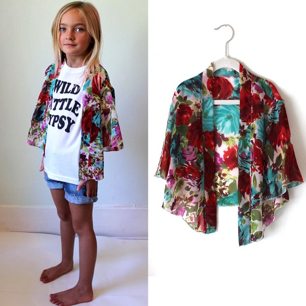 Cover Up- Kids cover up-Girls Kimono- Girls Jacket-Girls kaftan