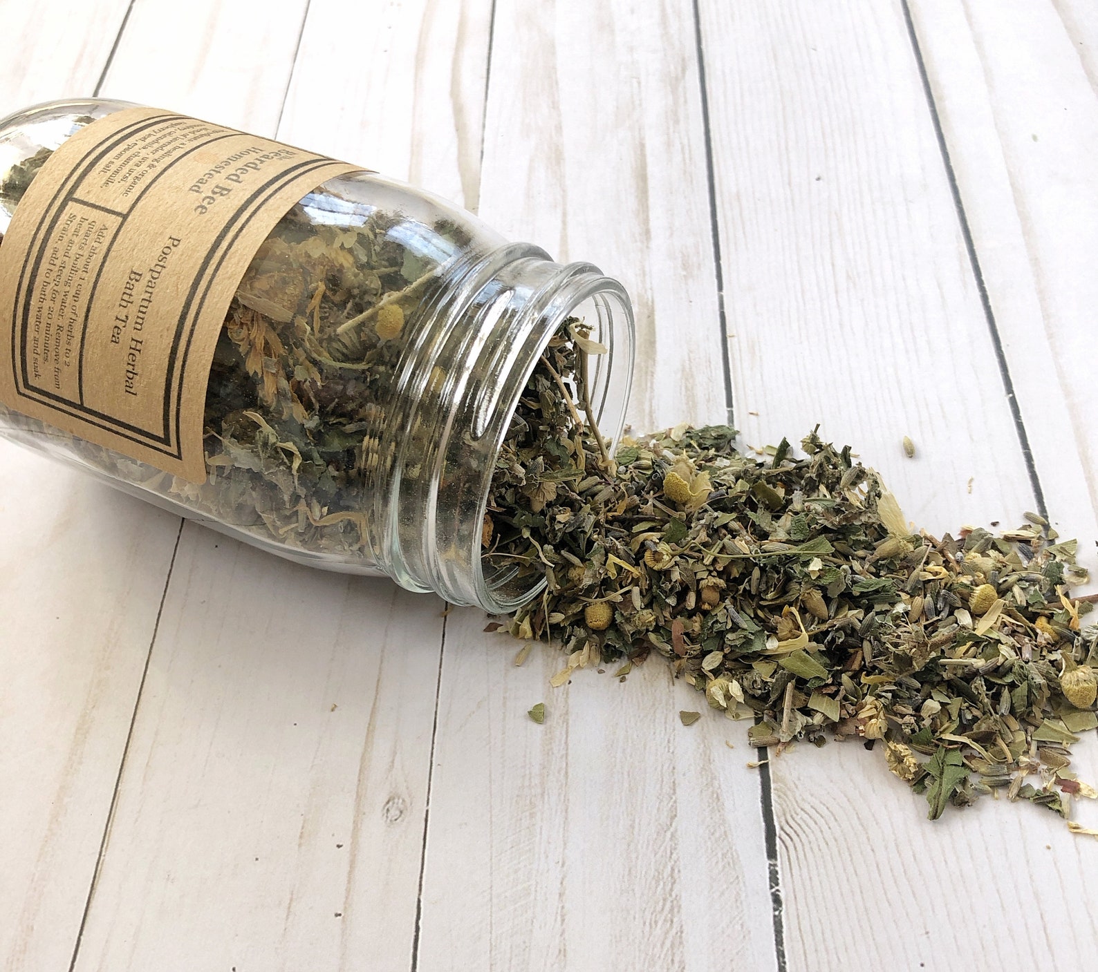 Postpartum Bath Tea/sitz Bath/herbal Sitz Bath/healing Etsy