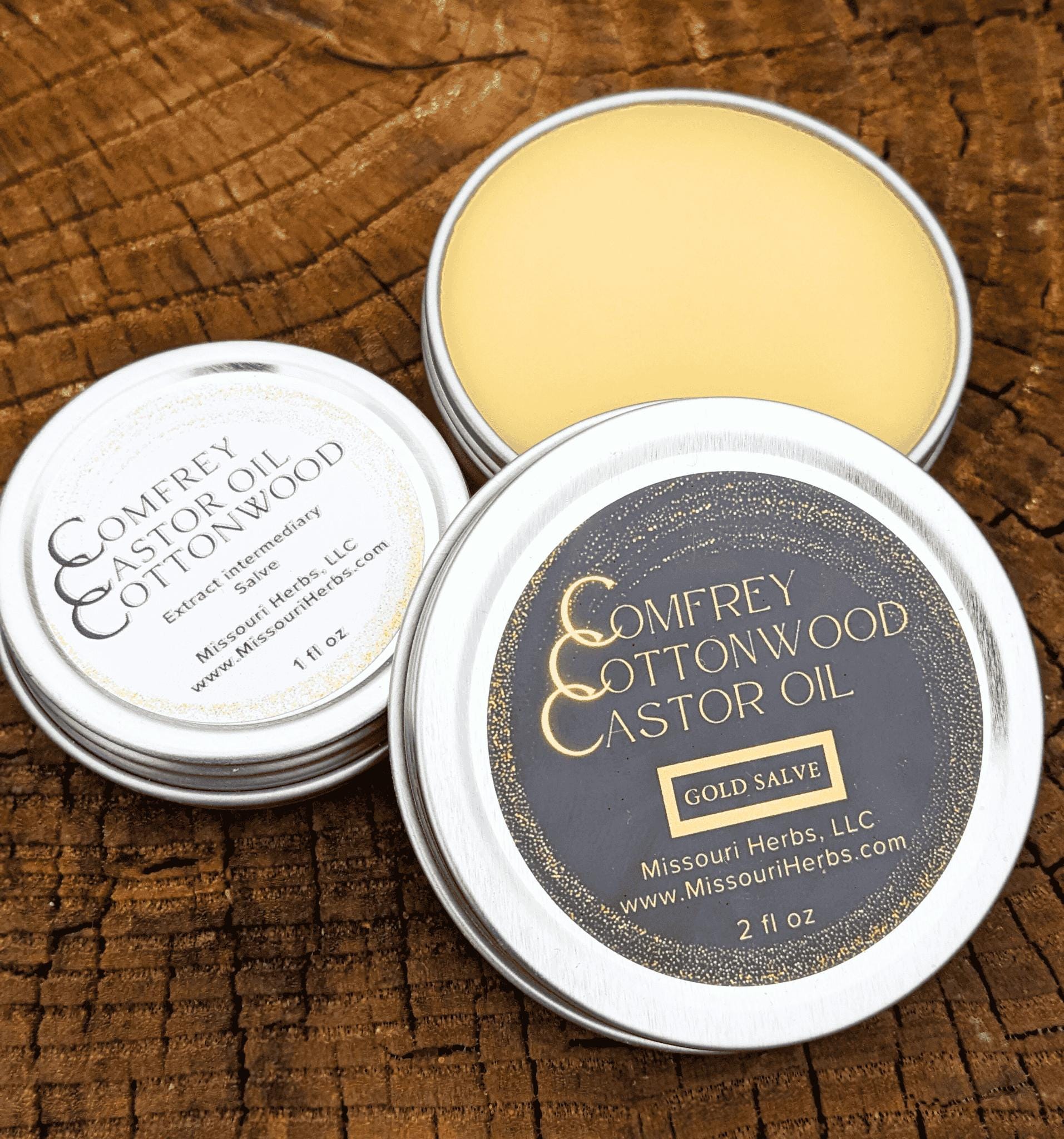 Comfrey Castor Cottonwood Bud Intermediary Salve FREE SHIPPING