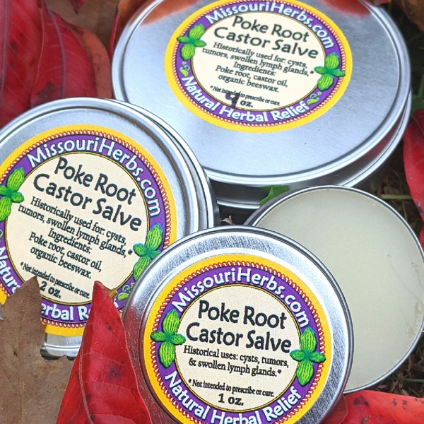 Poke Root Castor Salve FREE SHIPPING