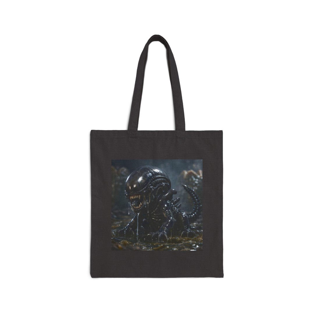 Baby Alien Queen Tote Bag, Sci Fi Horror Artwork, Monster Illustration ...