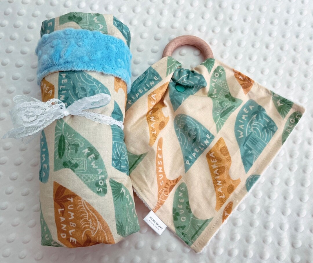 Epic Swells Minky Blanket Set Etsy