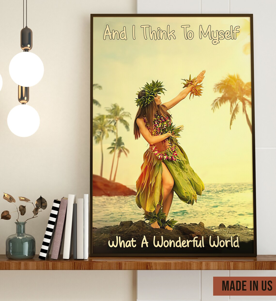 Hula Dancer Poster Hawaii Girl Wall Art Hawaiian Hula Girl Etsy