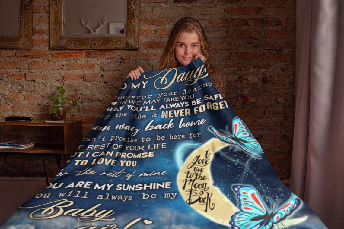 Daughter Blanket Personalized Custom Blanket for Daughter Etsy