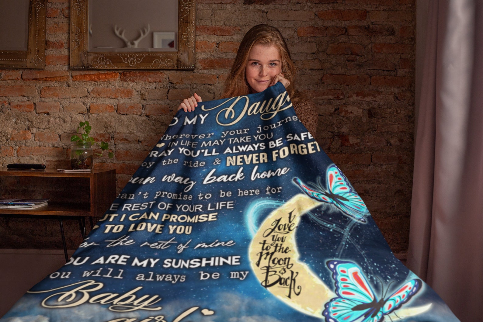 Daughter Blanket Personalized Custom Blanket for Daughter Etsy