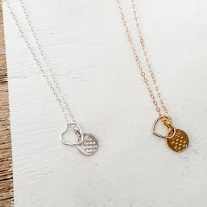 Croatian Grb charm necklace. Custom, unique, sterling silver charm on sterling silver chain with sterling silver floating heart.