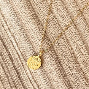 Croatian Grb charm necklace. Custom, unique, shiny gold filled charm on gold filled chain.
