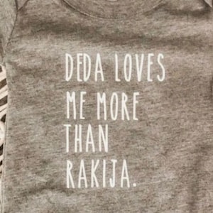 Croatian Baby Bodysuit/ Deda loves me