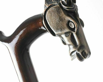 Walking stick for hiking cane hand carved wooden wood handmade handcarved crafted - Designer - Exclusive - PERFECT DETAILS!