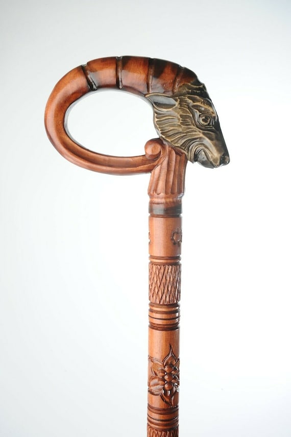 S & B - Bastone da passeggio in castagno scuro, fatto a mano in Spagna, 92 cm, colore: marrone