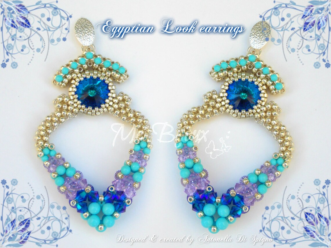 DIY Photo Tutorial Egyptian Look Earrings / PDF Tutorial With - Etsy