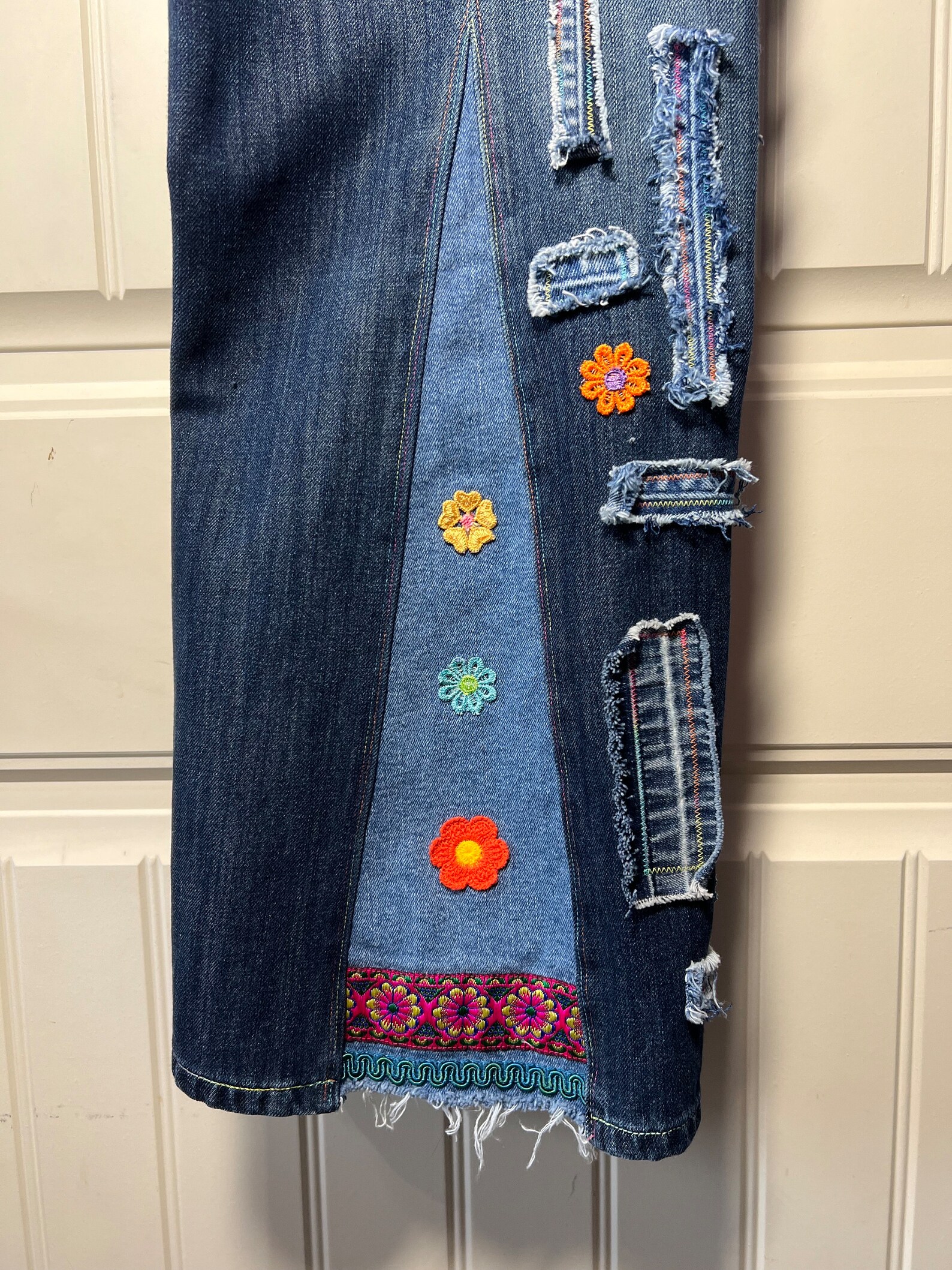 Low-Waist Relaxed-Fit Upcycled Jeans